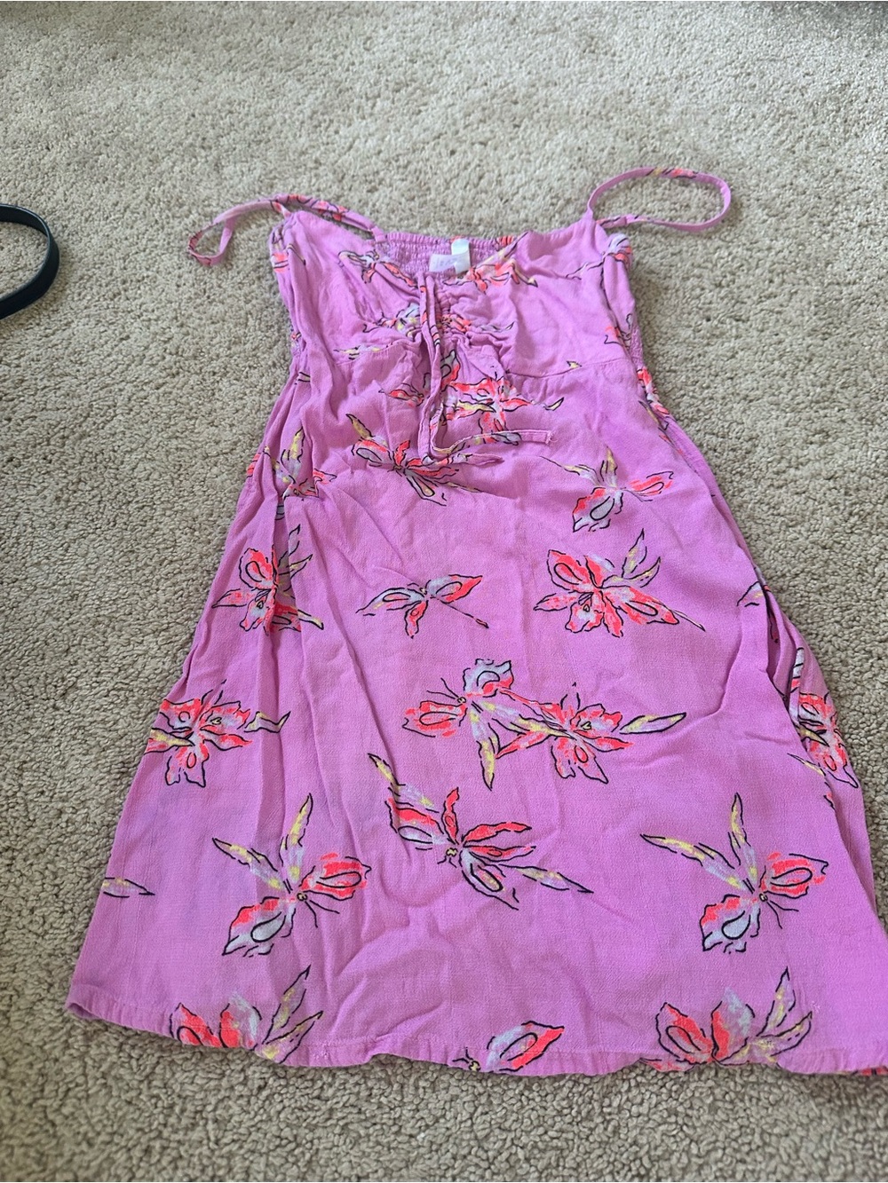 RVCA Pink Floral Mini Dress